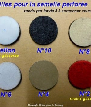 Lot de 5 pastilles pour les semelles à pastilles