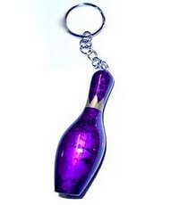 Porte-Clé Quille Nacré Violet