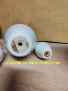 Quilles en dessous