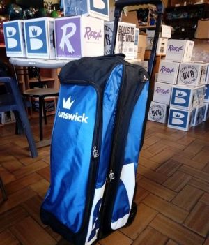 Sac 3 Boules Roulettes Brunswick Blitz Bleu