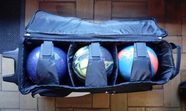 Sac 3 Boules Roulettes Brunswick Blitz Noir