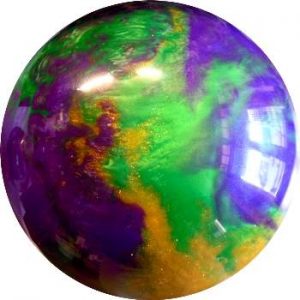 Boule Polyester T-Zone Mardi Gras (Vert/Violet/Or)