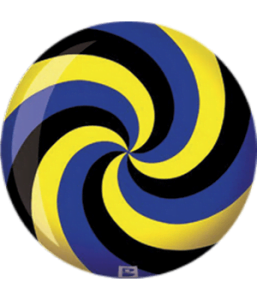Boule de Spare Fantasy Viz-a-Ball Spiral Bleu/Jaune/Noir