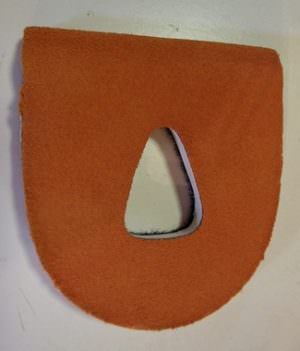 Talon Adaptable Plat en Cuir Marron