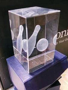 Trophée Cristal Cube