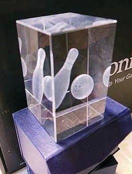 Trophée Cristal Cube
