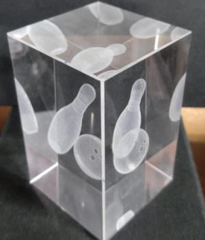 Trophée Cristal Cube