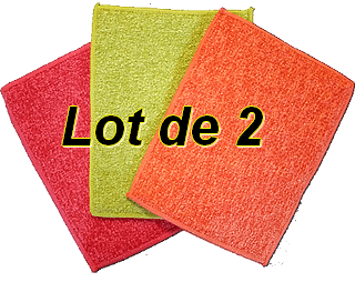 Pad Microfibre Double Face (Lot de 2)