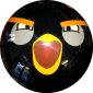 Angry Birds Noir (Semi Transparente)