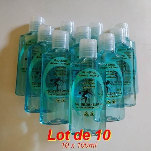 Lot de 10 Nettoyant Réactivateur Boules (100ml) Nettoyant Réactivateur Boules 100ml (Lot de 10)