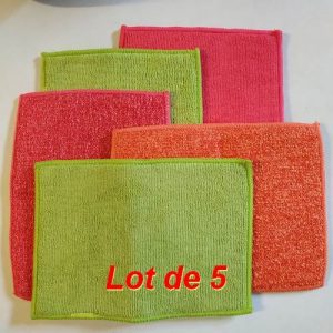 Pad Double face en Microfibre (lot de 5)