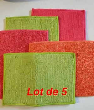 Pad Microfibre Double Face (Lot de 5)