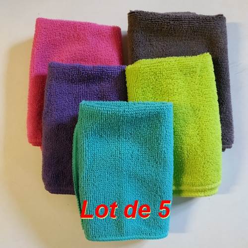 Serviette Microfibre lot de 5 Serviette Microfibre (Lot de 5)