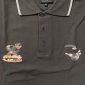 Polo Motif Loup Gris foncé (Medium)