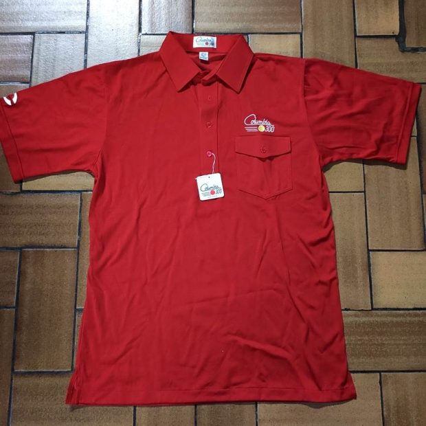 Polo-Shirt Columbia Rouge (Medium)