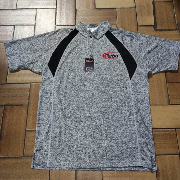Polo-Shirt-Turbo-Gris-recto Polo-Shirt Turbo Gris (Large)