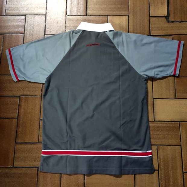 Polo Storm Gris/Blanc/Rouge (X-Large)