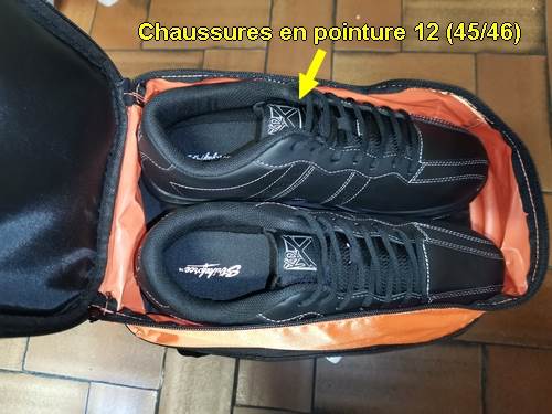 Sac 1 Boule Roulettes Brunswick Flash Orange/Noir