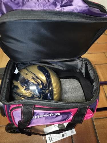 Sac 1 Boule Roulettes Brunswick Flash Purple/Rose