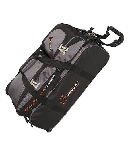 Sac 3 Boules Tote Plus Hammer Gris/Noir (avec compartiment)