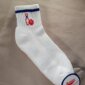Chaussettes courtes femme (bordure bleu)