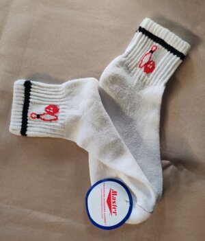 Chaussettes courtes femme (bordure noir)