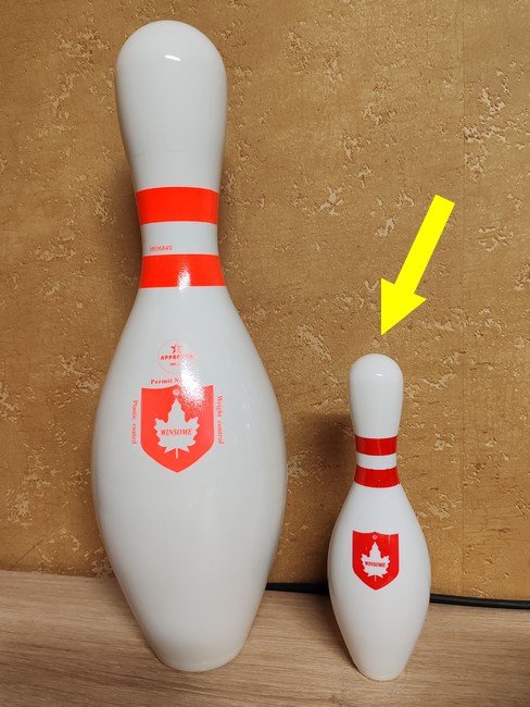 Mini Quille de Bowling (Blanche)