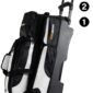 Sac 3 Boules Roulettes Deluxe ProBowl Blanc/Noir