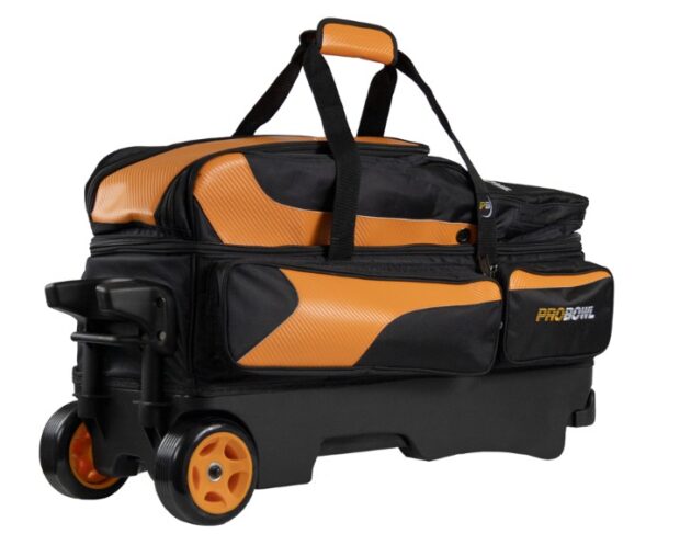 Sac 3 Boules Roulettes Deluxe ProBowl Orange/Noir
