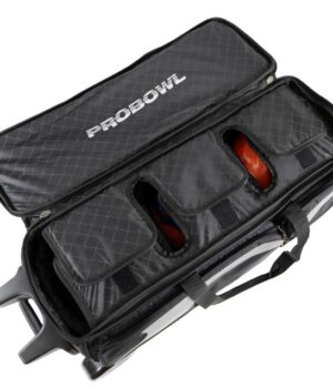 Sac 3 Boules Roulettes Deluxe ProBowl Orange/Noir