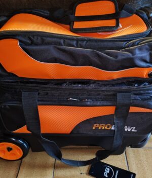 Sac 2 Boules Roulettes Deluxe ProBowl Orange/Noir