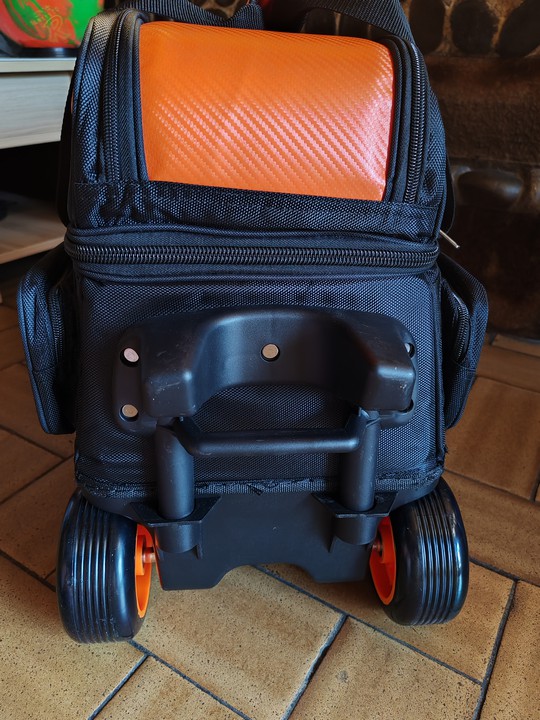 Sac 2 Boules Roulettes Deluxe ProBowl Orange/Noir