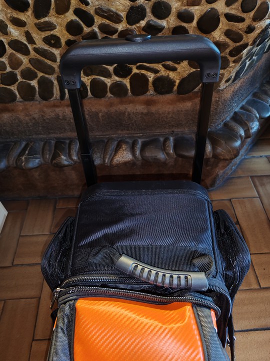 Sac 2 Boules Roulettes Deluxe ProBowl Orange/Noir