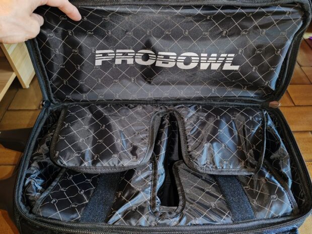 Sac 2 Boules Roulettes Deluxe ProBowl Argent/Noir