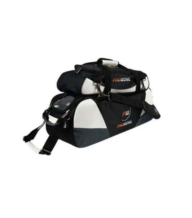 Sac 3-boules Plus ProBowl Blanc/Noir Sac 3 Boules Tote Plus ProBowl Blanc/Noir