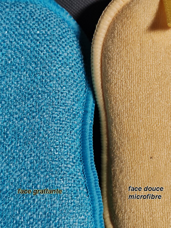 Pad éponge microfibre double face (lot de 2)