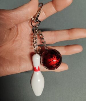Porte-Clé Quille & Boule avec un crochet