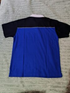 Ebonite Polo Bleu/Bleu Marine dos