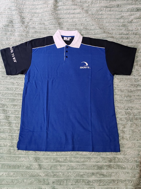 Ebonite Polo Bleu/Bleu Marine (Large)