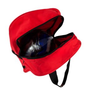 Sac 1 boule simple ProBowl Rouge/Noir intérieur exemple 1